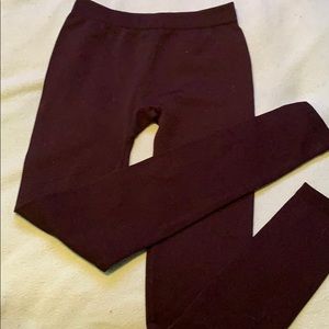 Black fleece leggings